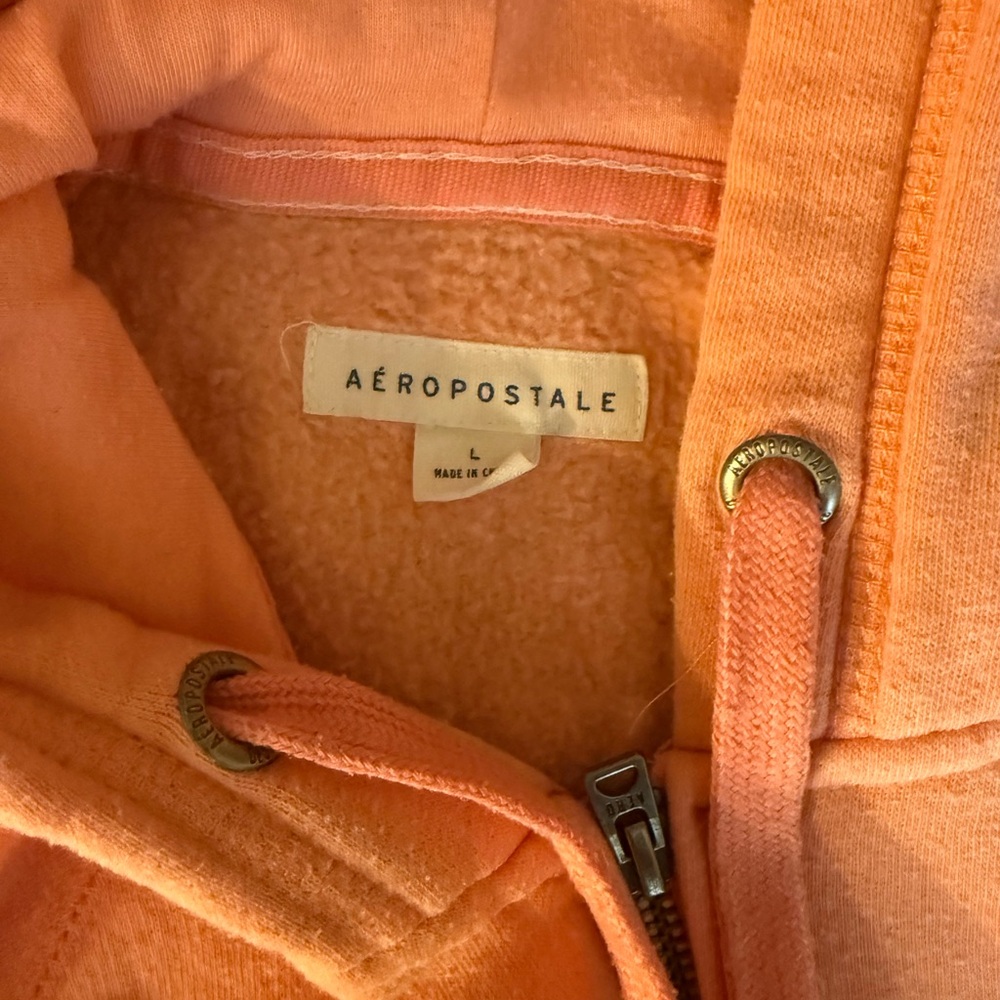 Aeropostale Coral Zip-Up Hoodie